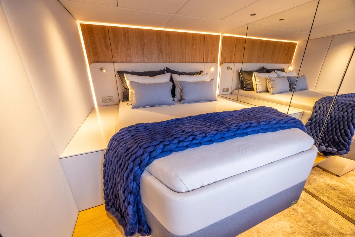 Cabin on MyMaria, a Sunreef Yachts Sunreef 60 catamaran at Municipal Unit of Lefkada, Greece