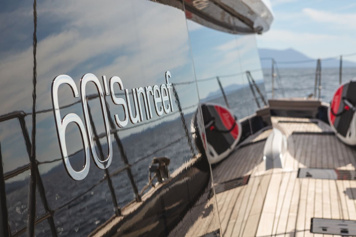 Exterior view of MyMaria, a Sunreef Yachts Sunreef 60 catamaran at Municipal Unit of Lefkada, Greece