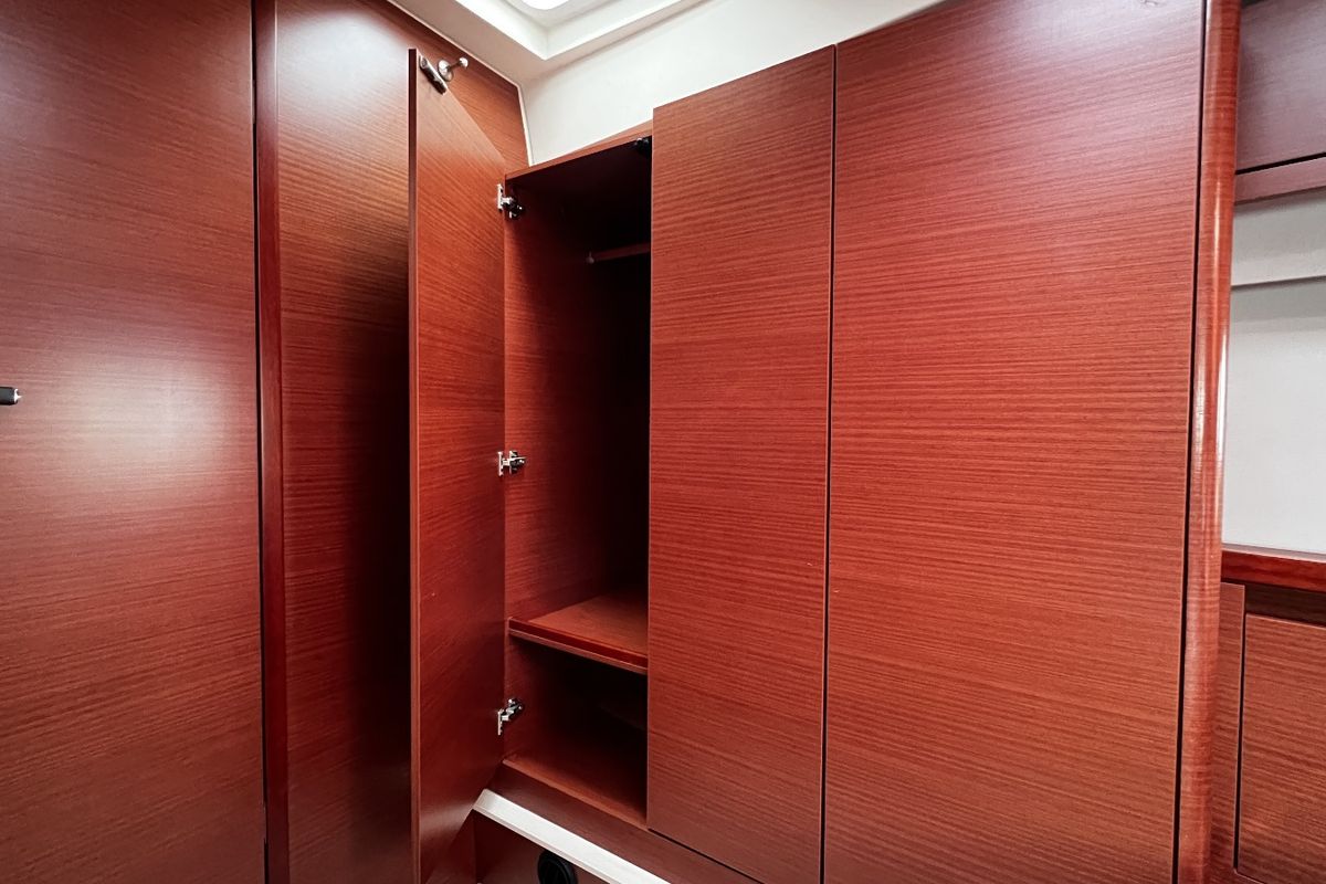 Cabin on MiR, a Hanse Yachts Hanse 548 sailboat at Fethiye, Turkey