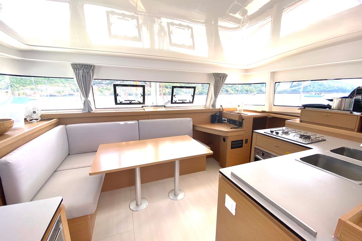 Salon of YEMAYA IBIZA CREWED, a Excess 11 catamaran at Ibiza, Spain