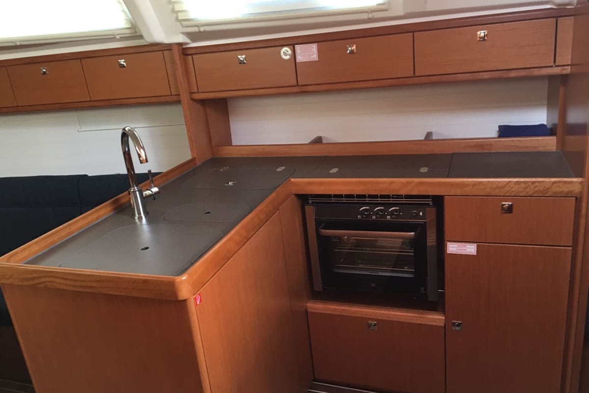 Galley of Mimi, a Bavaria Cruiser 37 sailboat at Općina Vrsar, Croatia