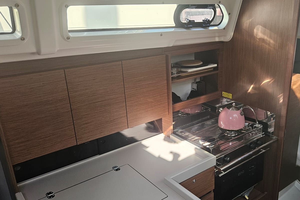 Stella, a Beneteau Oceanis 34.1 sailboat at Fethiye, Turkey