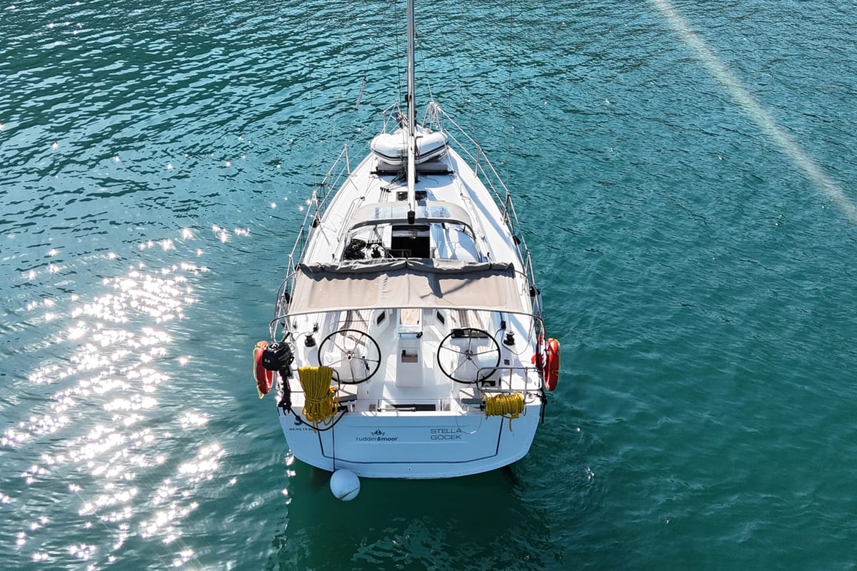 Stella, a Beneteau Oceanis 34.1 sailboat at Fethiye, Turkey
