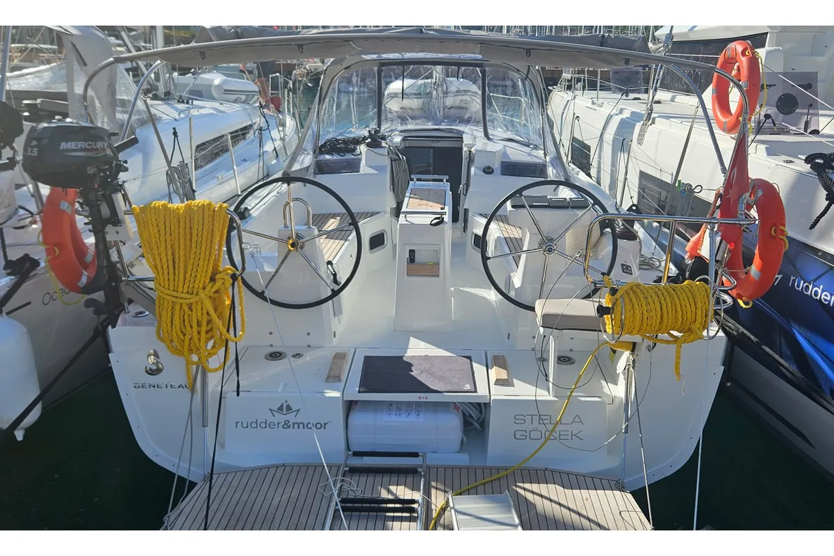 Stella, a Beneteau Oceanis 34.1 sailboat at Fethiye, Turkey