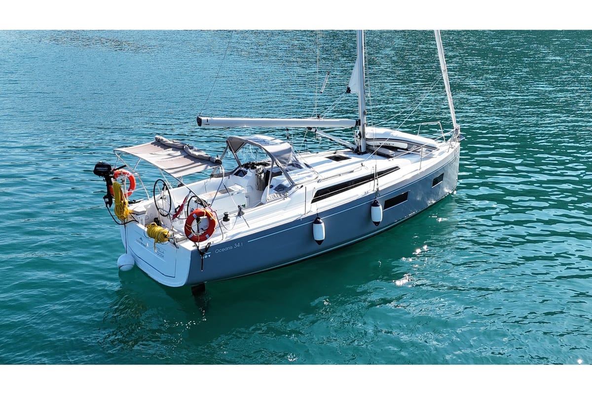 Stella, a Beneteau Oceanis 34.1 sailboat at Fethiye, Turkey