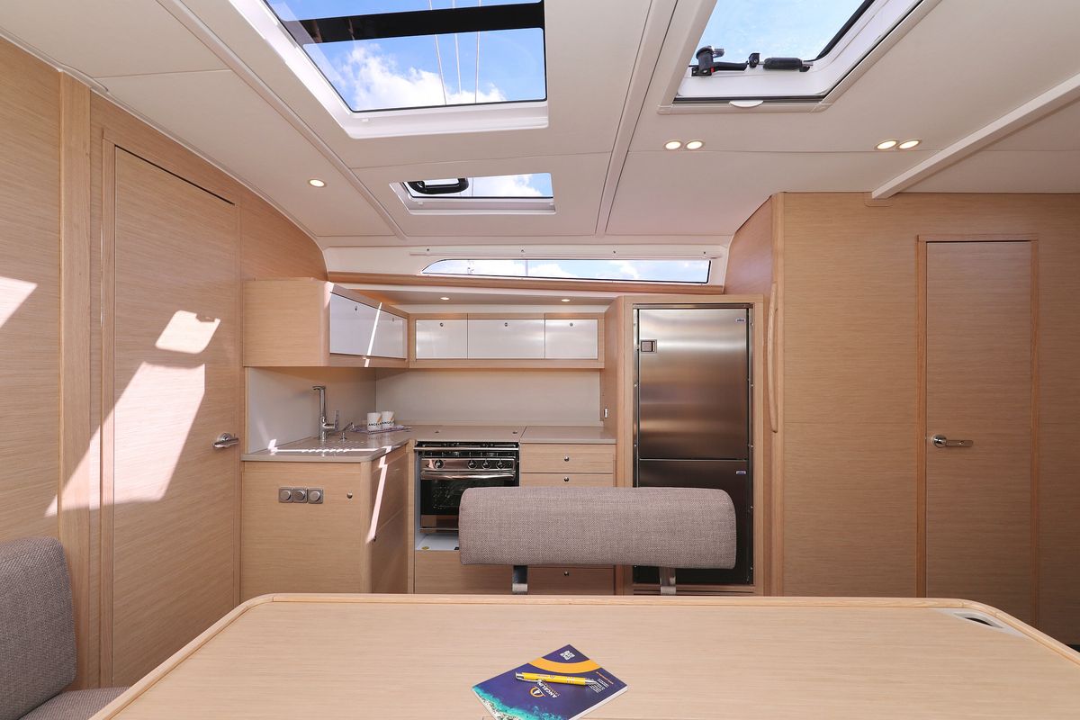 Galley of Nausea, a Dufour 470 sailboat at Grad Vodice, Croatia