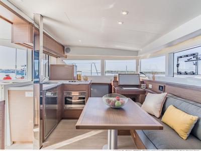 Galley of Eftychia 40, a Lagoon 40 catamaran at Municipal Unit of Lefkada, Greece