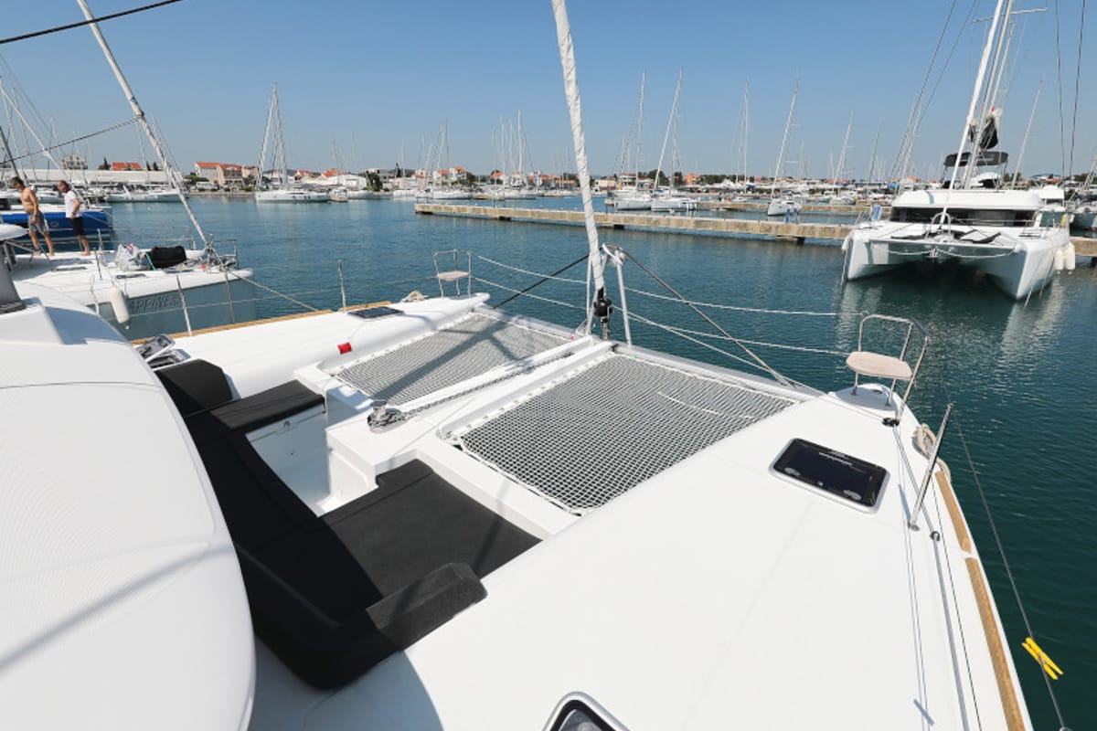 Hot Stuff, a Lagoon 450 F catamaran at Općina Sukošan, Croatia
