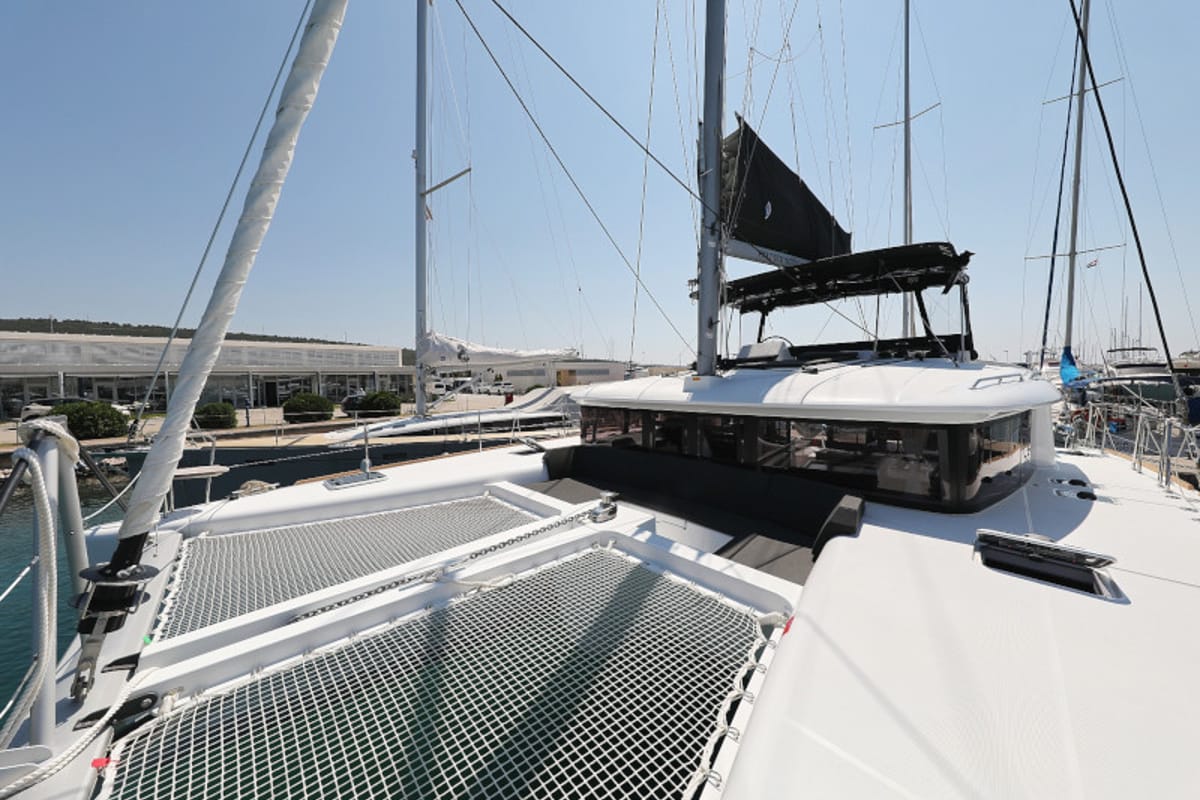 Hot Stuff, a Lagoon 450 F catamaran at Općina Sukošan, Croatia