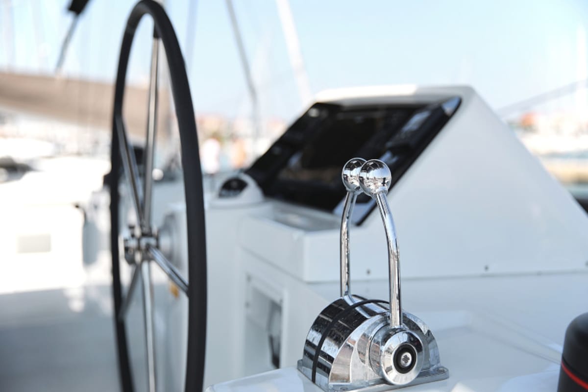 Hot Stuff, a Lagoon 450 F catamaran at Općina Sukošan, Croatia