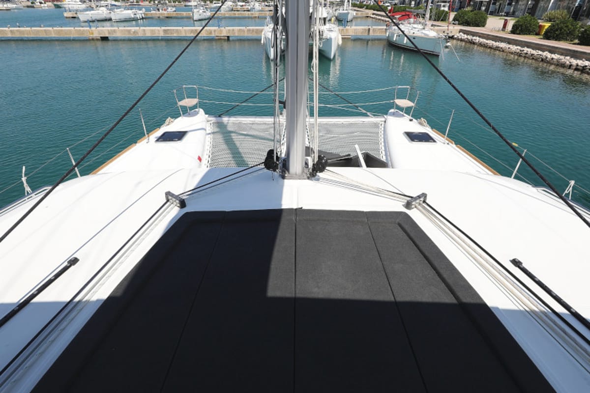 Hot Stuff, a Lagoon 450 F catamaran at Općina Sukošan, Croatia