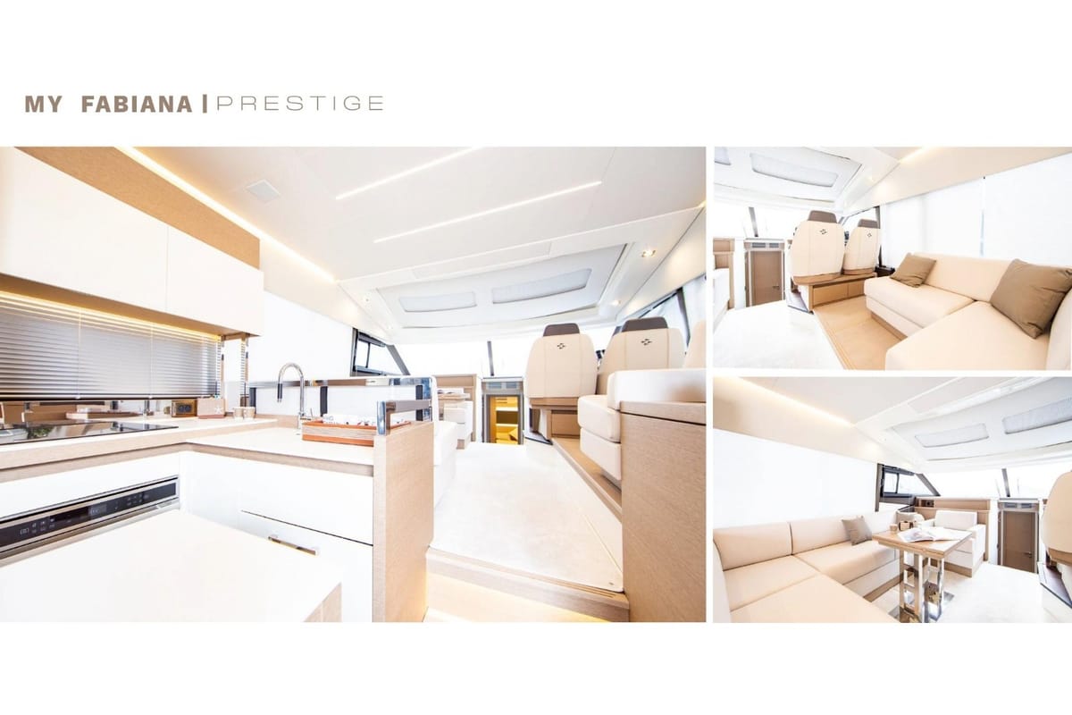 Fabiana, a Prestige 520 motorboat at Pozzuoli, Italy