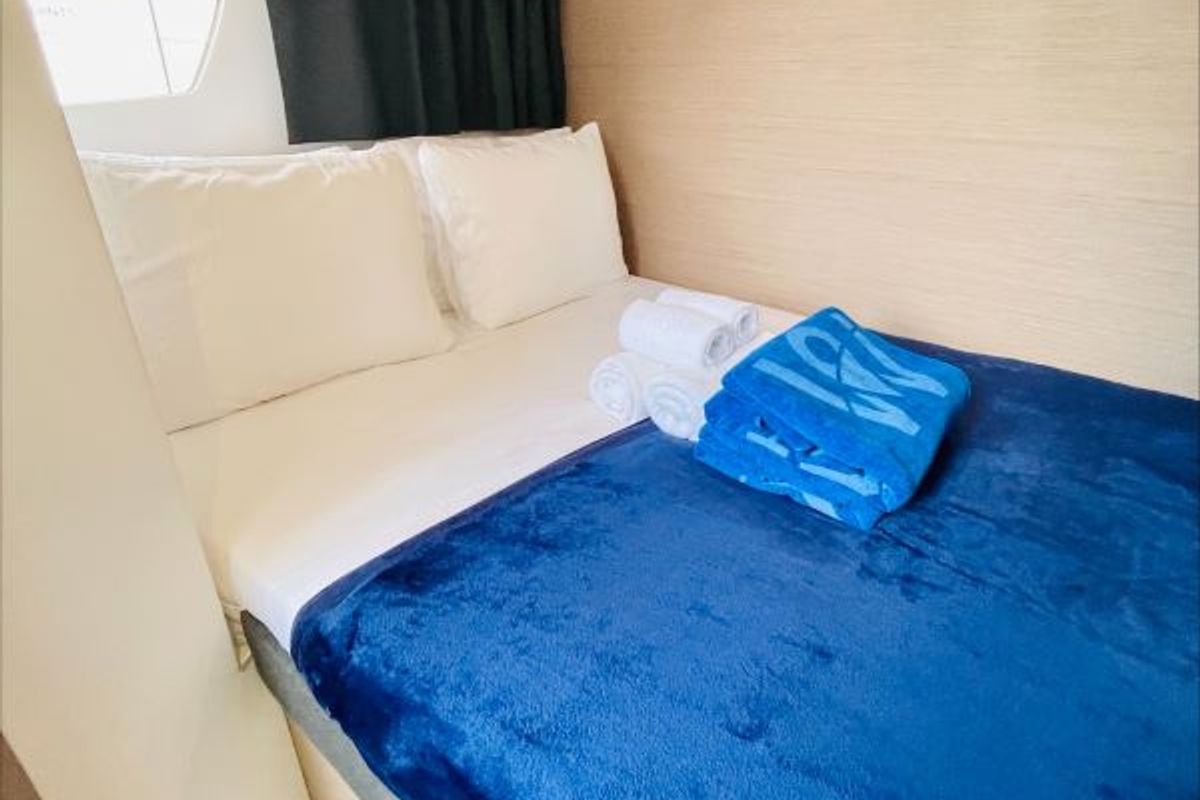 Cabin on Feeling Knotty, a Fountaine Pajot Tanna 47 catamaran at Charlotte Amalie, United States