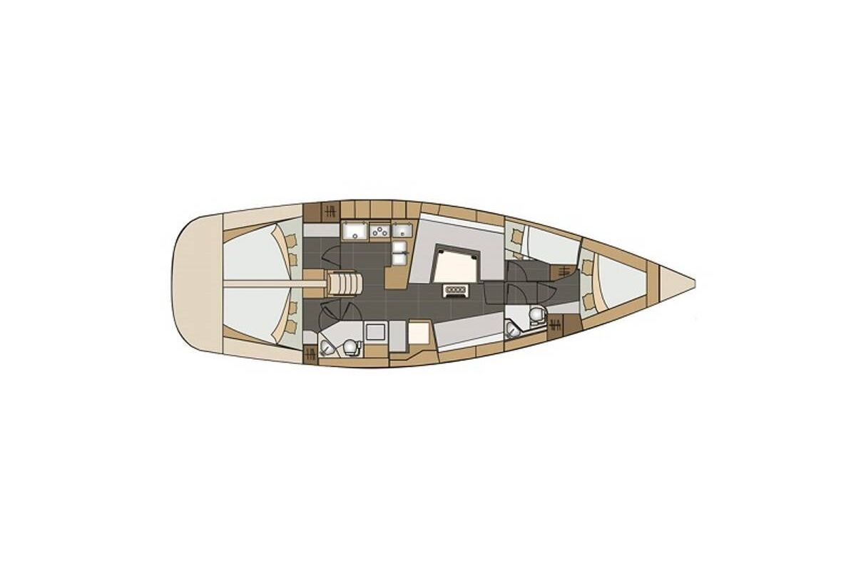 Mirakul, a Elan Impression 45 sailboat at Grad Vodice, Croatia