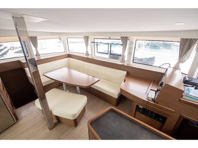 Salon of Marepiatto, a Lagoon 42 catamaran at Salerno, Italy