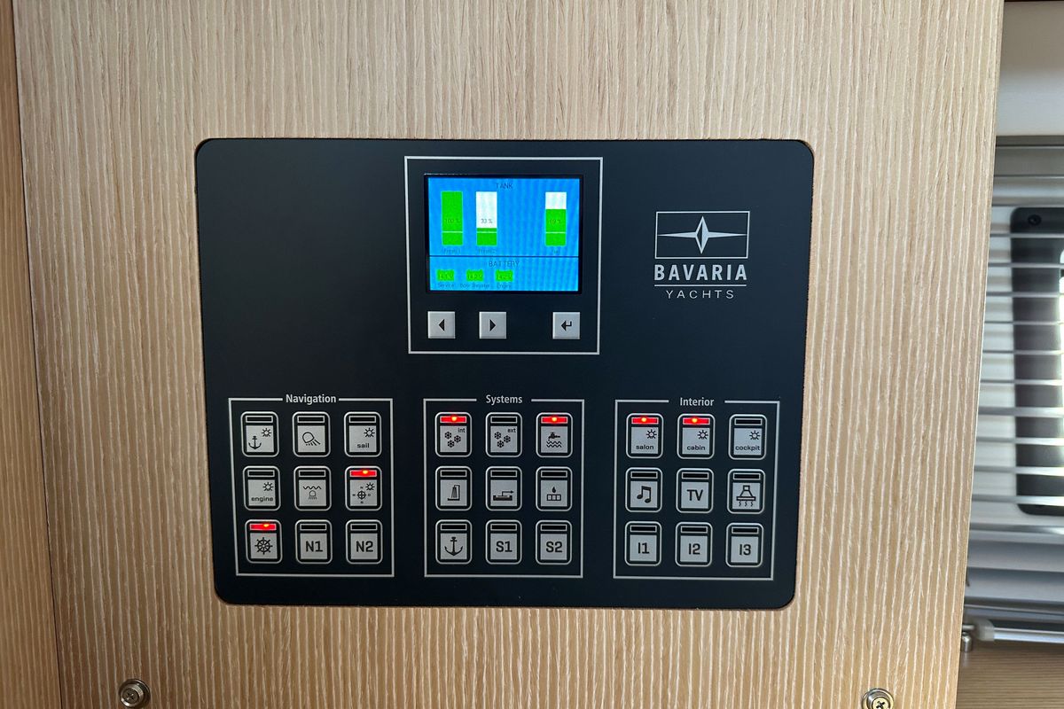 SIROCO, a Bavaria C42 sailboat at Pylos, Greece