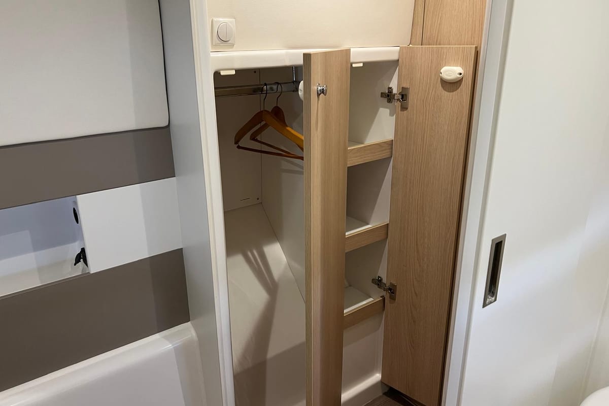 Cabin on Paola, a Bali 4.1 catamaran at Capo d'Orlando, Italy