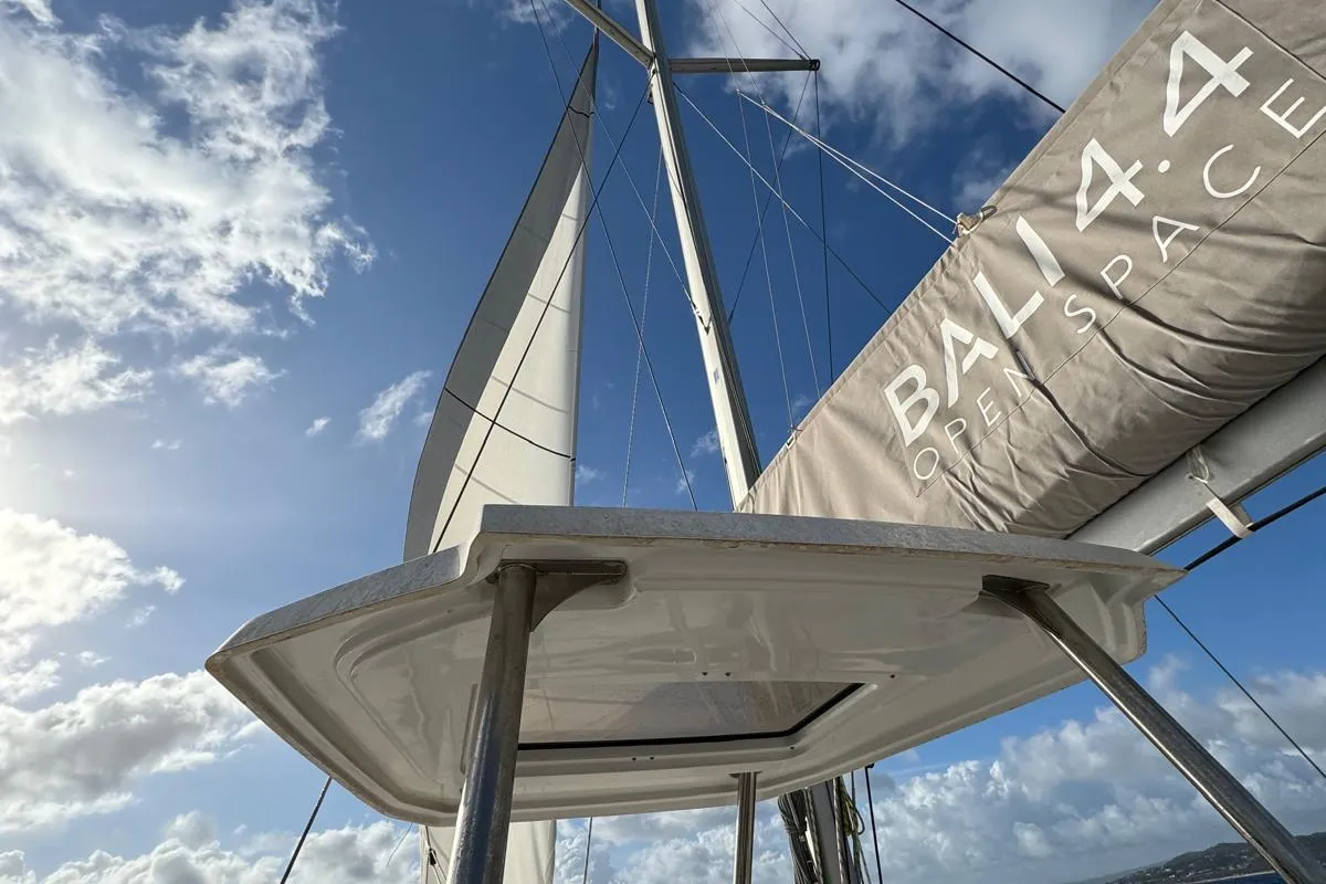 Seven, a Bali 4.4 catamaran at Cagliari, Italy
