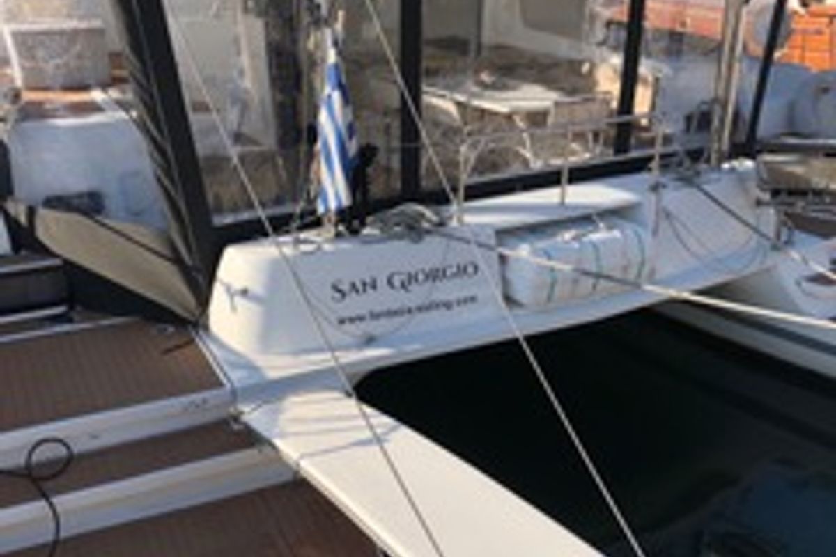 Cabin on San Giorgio, a Lagoon 42 catamaran at Municipal Unit of Lefkada, Greece