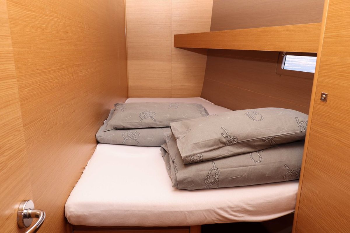 Cabin on Eva, a Dufour 460 GL sailboat at Grad Biograd na Moru, Croatia
