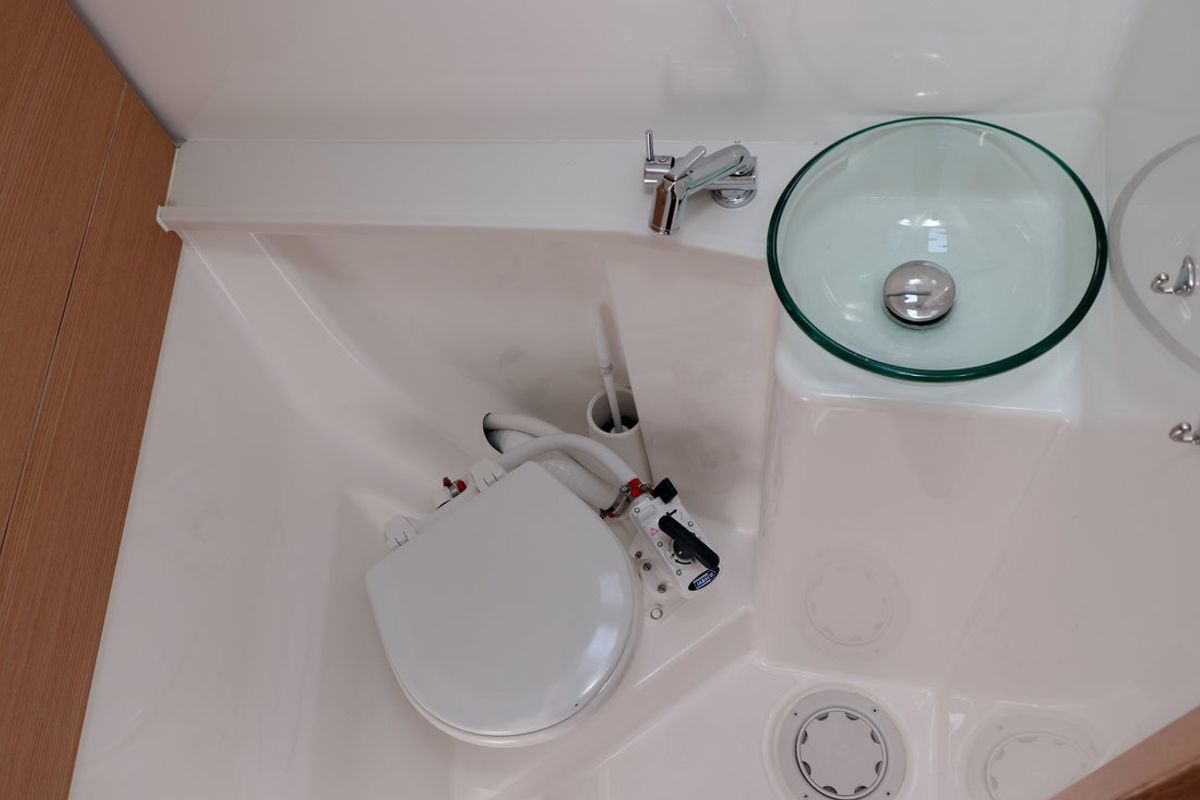 Head on Eva, a Dufour 460 GL sailboat at Grad Biograd na Moru, Croatia