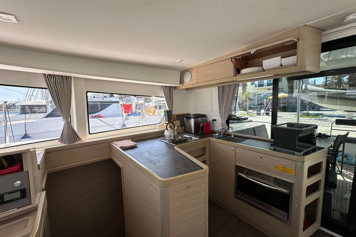 Galley of Magellan, a Lagoon 42 catamaran at Municipal Unit of Lefkada, Greece