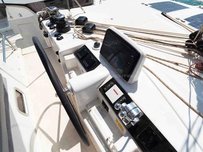 Cockpit of Spezielli, a Lagoon 46 catamaran at Alameda, United States
