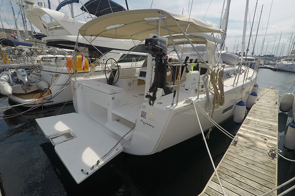 Magdalena, a Dufour 430 GL sailboat at Grad Šibenik, Croatia