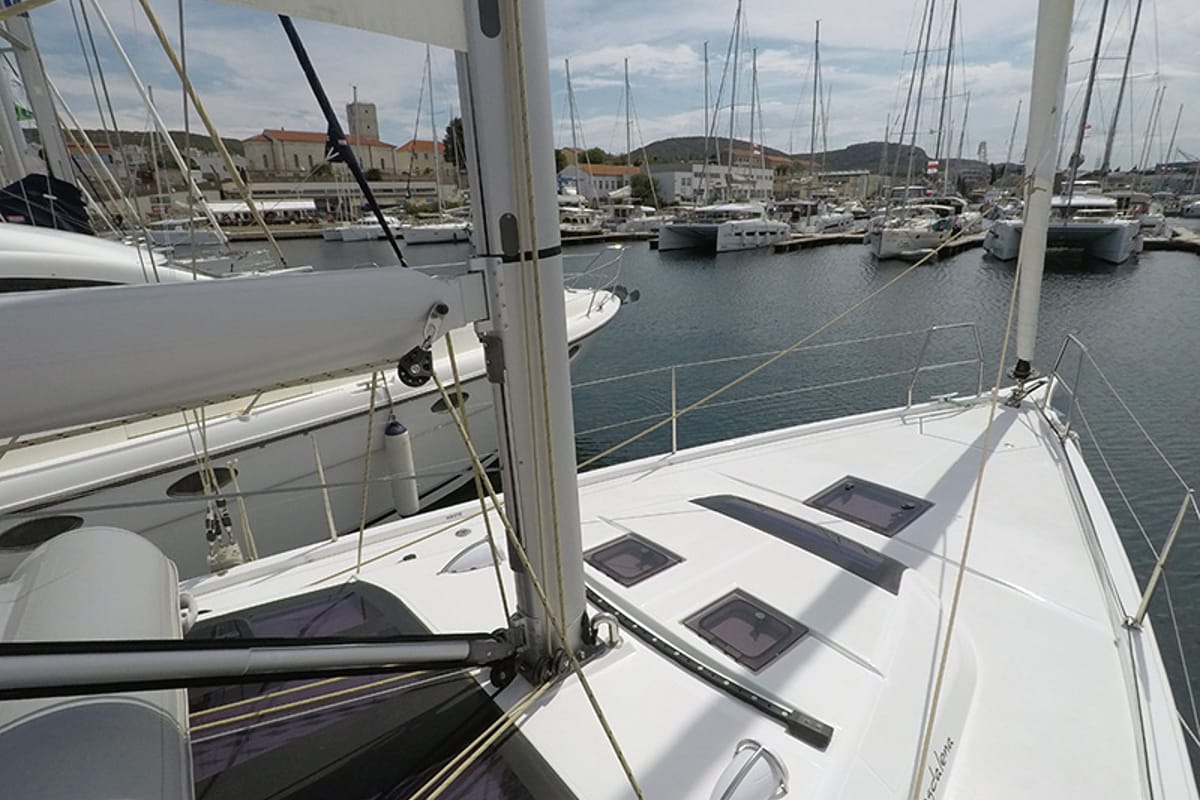 Magdalena, a Dufour 430 GL sailboat at Grad Šibenik, Croatia