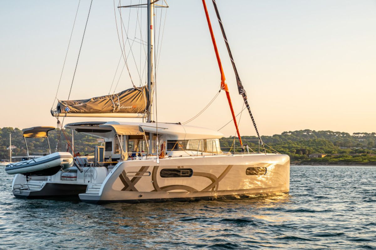 Exterior view of STAR IV, a Excess 12 catamaran at Alameda, United States