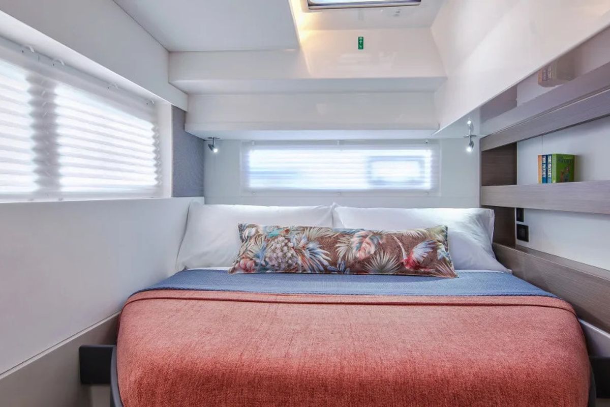 Cabin on Moorings 4200/4 Exclusive Plus, a Leopard 42 catamaran at Općina Marina, Croatia