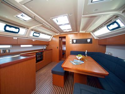 Galley of MH 78, a Bavaria Cruiser 46 sailboat at Murter, Croatia