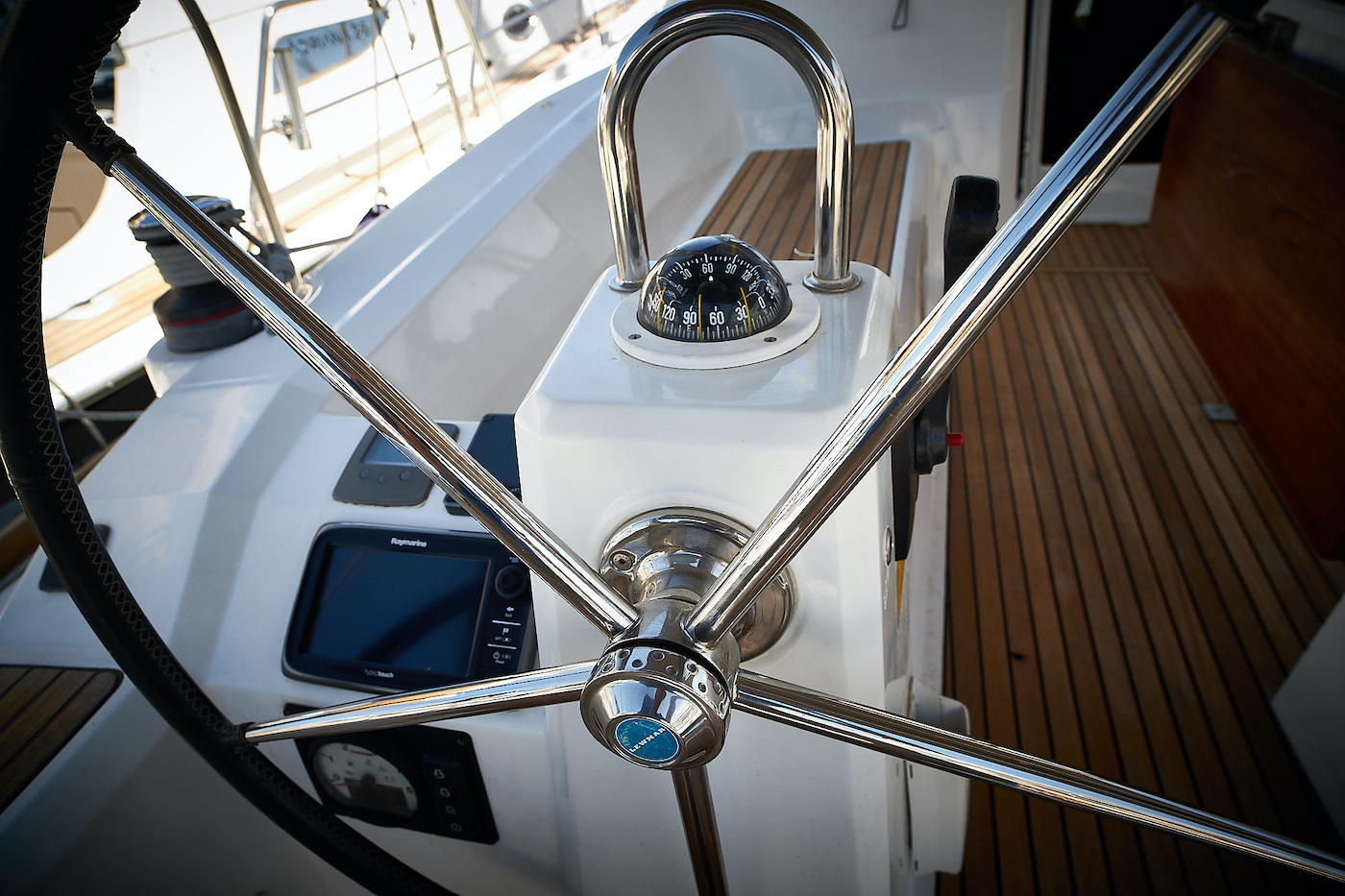 Omega, a Beneteau Oceanis 38 sailboat at Grad Biograd na Moru, Croatia