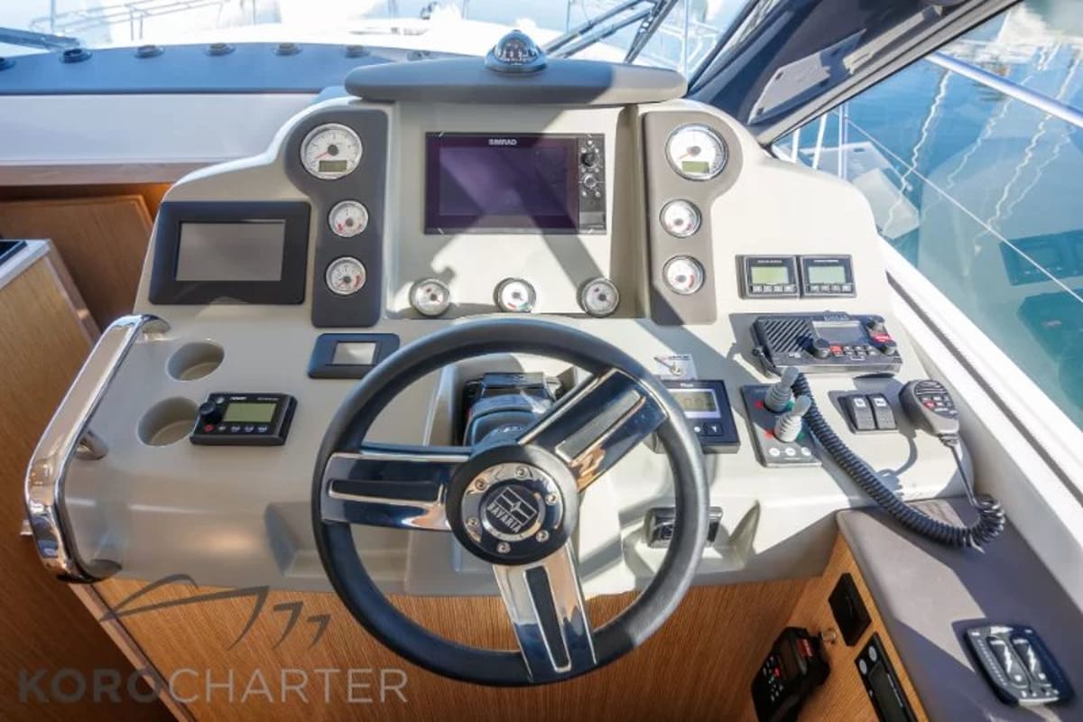 Alexander, a Bavaria Virtess 420 Fly yacht at Punat, Croatia
