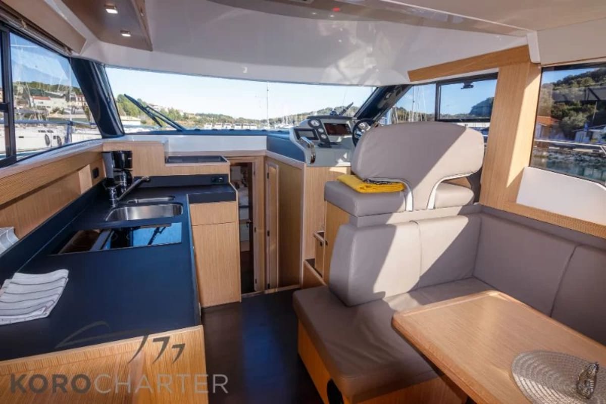Alexander, a Bavaria Virtess 420 Fly yacht at Punat, Croatia