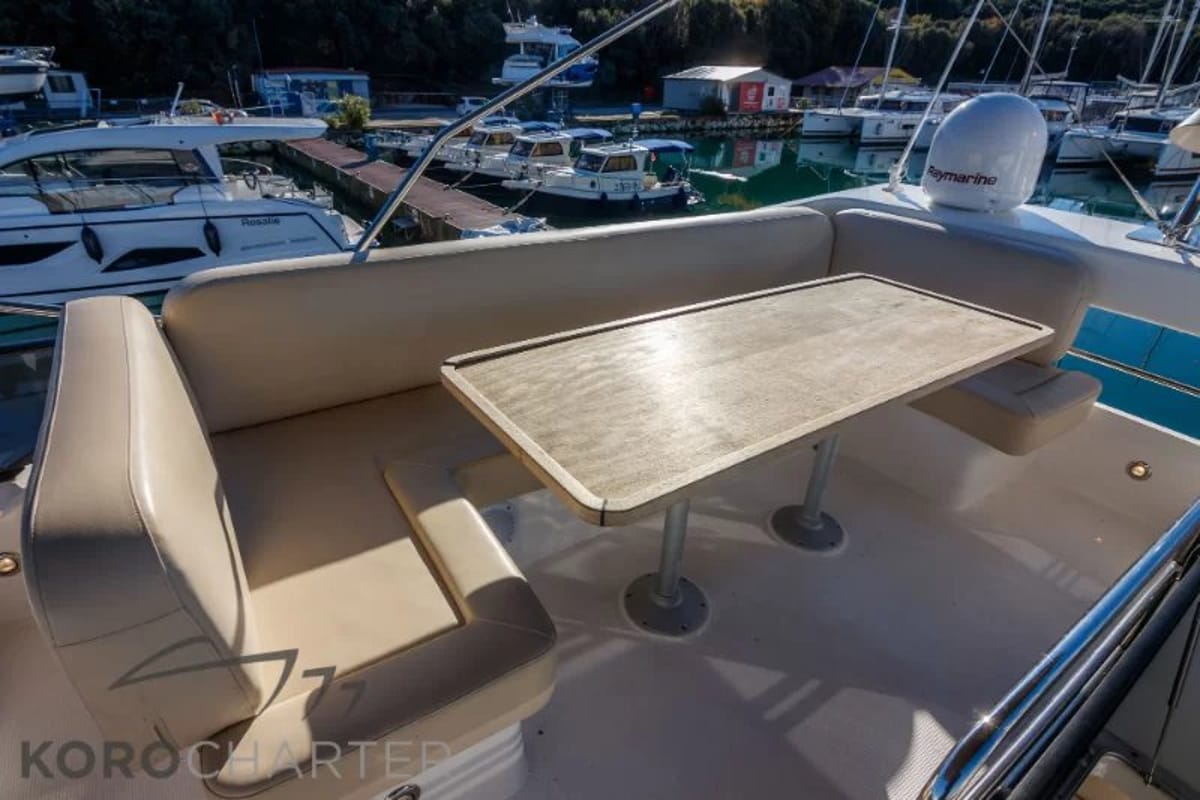 Alexander, a Bavaria Virtess 420 Fly yacht at Punat, Croatia