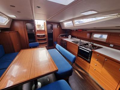 Salon of Athaman, a Delphia Yachts Delphia 47 sailboat at Gdańsk, Poland