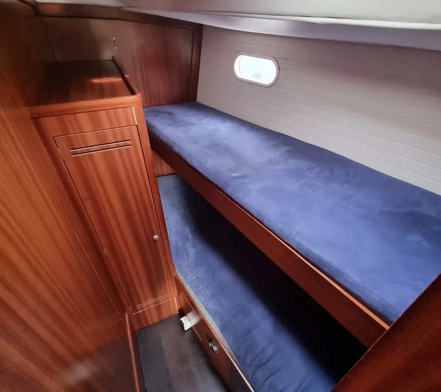 Cabin on Athaman, a Delphia Yachts Delphia 47 sailboat at Gdańsk, Poland