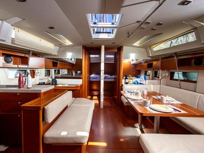 Cabin on Brando, a Beneteau Oceanis 51.1 sailboat at Municipal Unit of Lefkada, Greece
