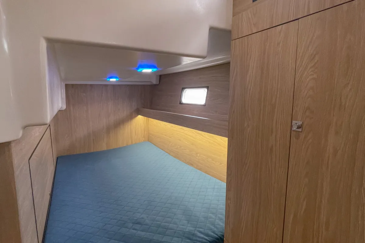 Cabin on Nautika 1300 Royal, a Delphia Yachts Nautika 1300  motorboat at Wilkasy, Poland
