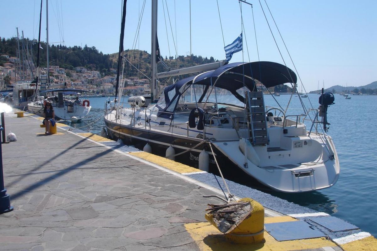 Exterior view of Stavroula, a Ocean Star 51.2 sailboat at Athens, Greece