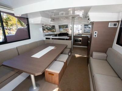 Salon of Samothraki 1, a Bali Catspace catamaran at Municipal Unit of Lefkada, Greece