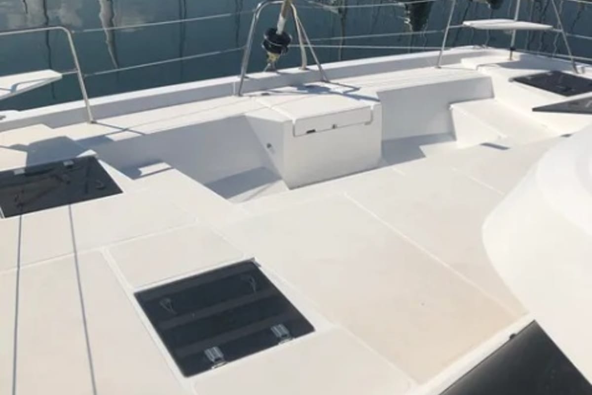Samothraki 1, a Bali Catspace catamaran at Municipal Unit of Lefkada, Greece