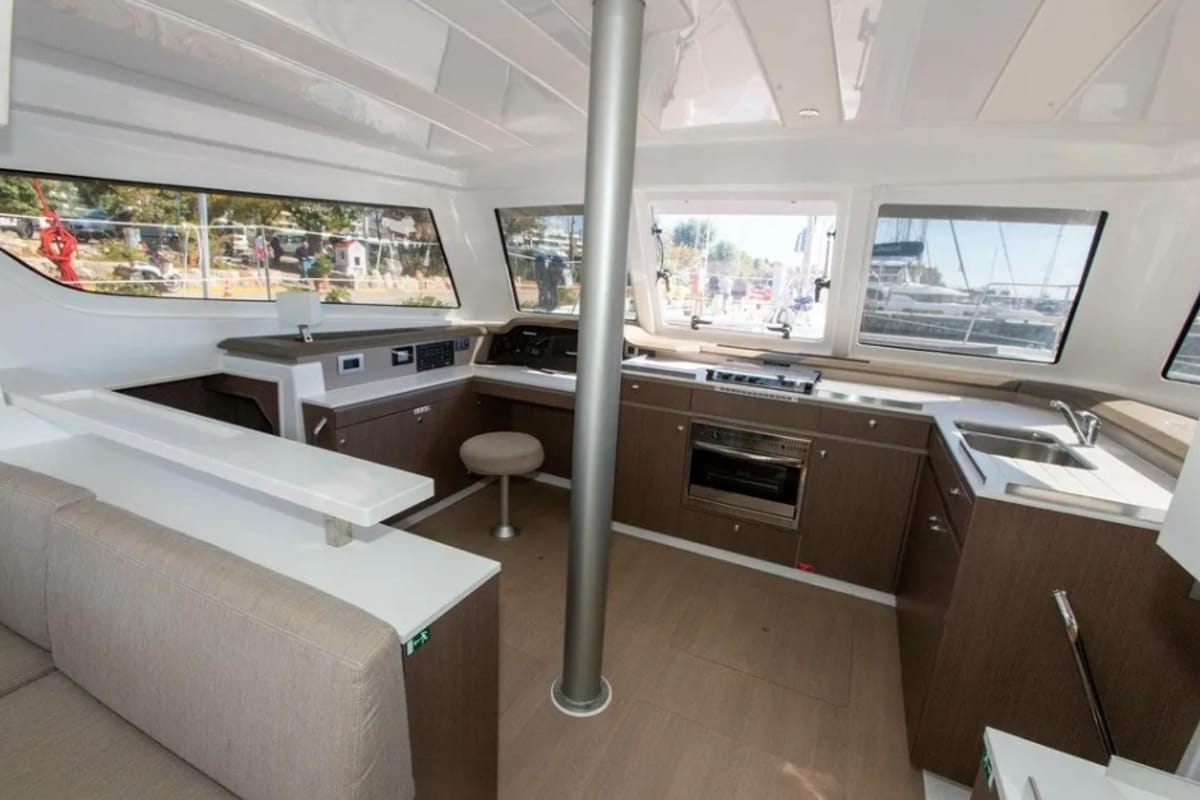 Samothraki 1, a Bali Catspace catamaran at Municipal Unit of Lefkada, Greece