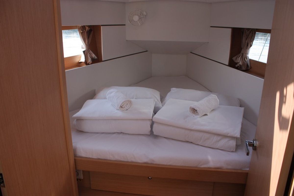 Cabin on Maya Bay 2, a Beneteau Oceanis 35.1 sailboat at Split, Croatia