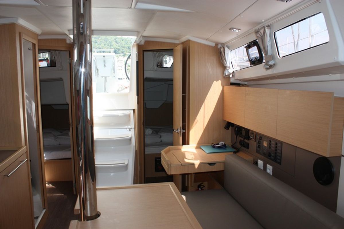 Salon of Maya Bay 2, a Beneteau Oceanis 35.1 sailboat at Split, Croatia