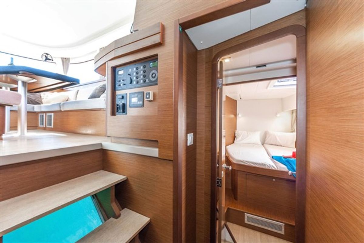 Cabin on Aria, a Lagoon 42 catamaran at Volos Municipality, Greece
