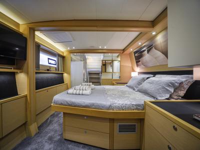 Cabin on Avra, a Lagoon 560 S2 catamaran at Athens, Greece