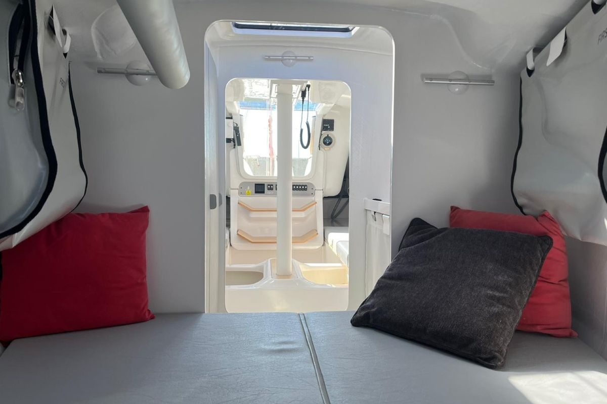Cabin on Šuferina, a Beneteau First 27 sailboat at Split, Croatia