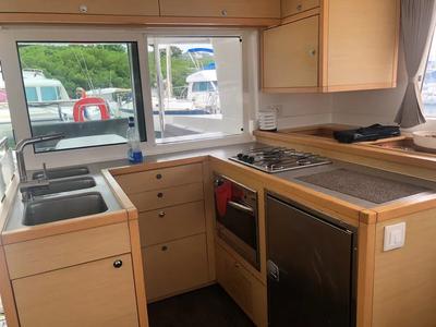 Galley of Lorena, a Lagoon 450 catamaran at Alameda, United States